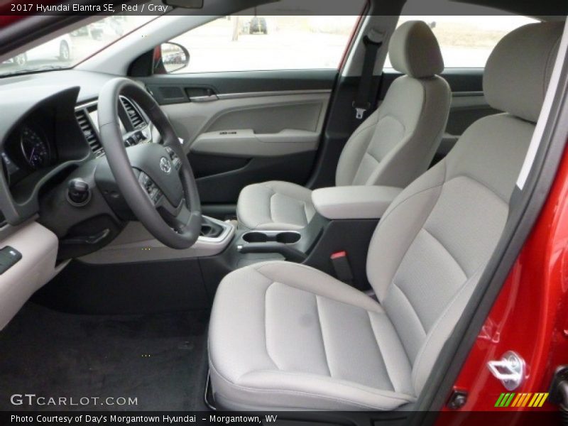 Red / Gray 2017 Hyundai Elantra SE