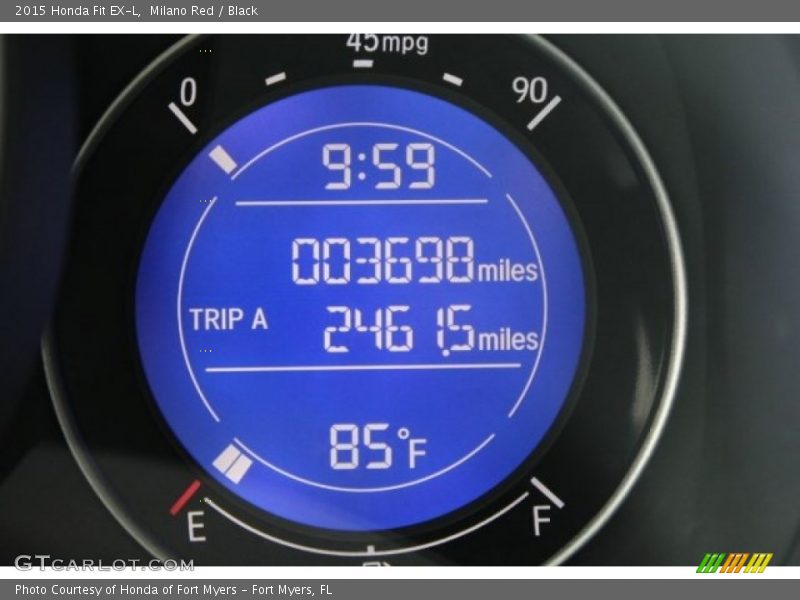 Milano Red / Black 2015 Honda Fit EX-L