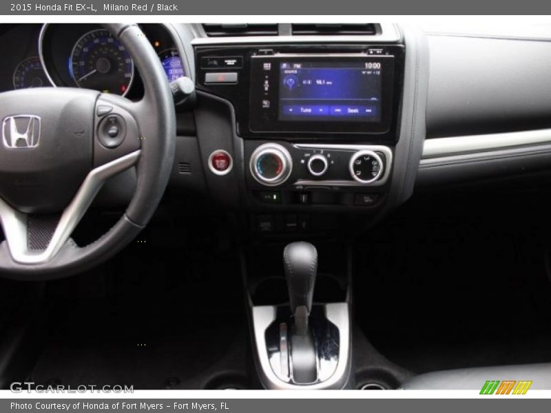 Milano Red / Black 2015 Honda Fit EX-L