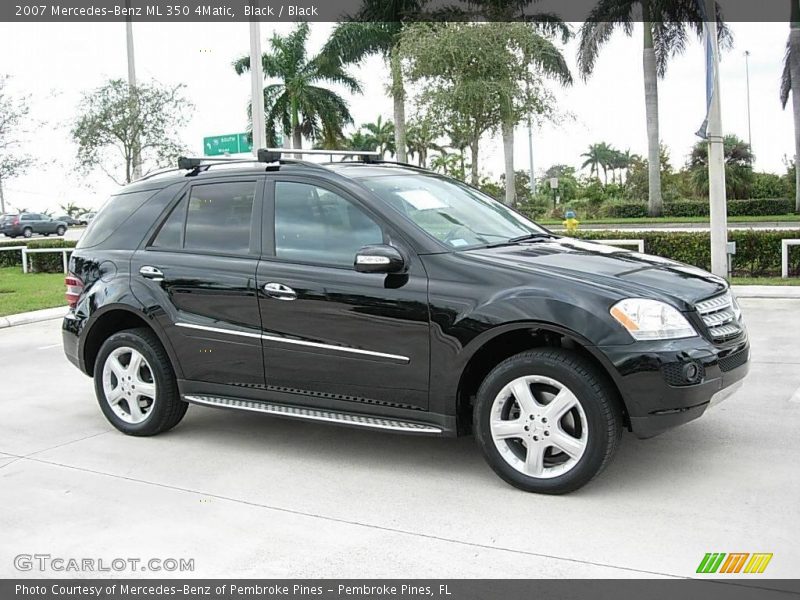 Black / Black 2007 Mercedes-Benz ML 350 4Matic