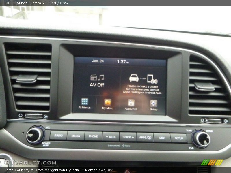 Red / Gray 2017 Hyundai Elantra SE