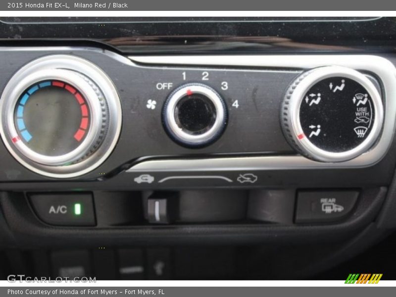 Milano Red / Black 2015 Honda Fit EX-L