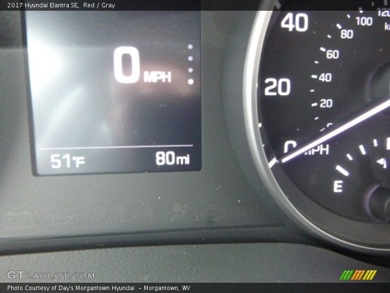 Red / Gray 2017 Hyundai Elantra SE
