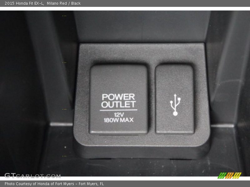 Milano Red / Black 2015 Honda Fit EX-L