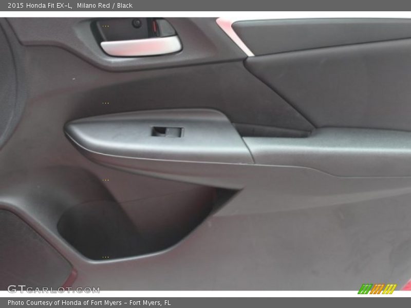 Milano Red / Black 2015 Honda Fit EX-L