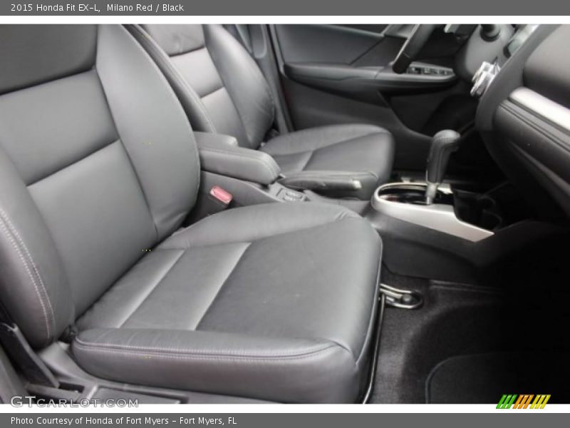 Milano Red / Black 2015 Honda Fit EX-L