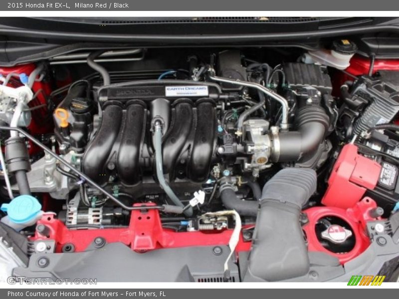 Milano Red / Black 2015 Honda Fit EX-L