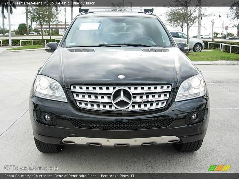 Black / Black 2007 Mercedes-Benz ML 350 4Matic