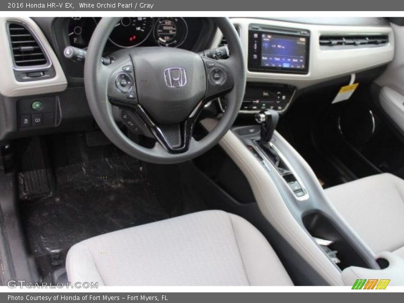 White Orchid Pearl / Gray 2016 Honda HR-V EX