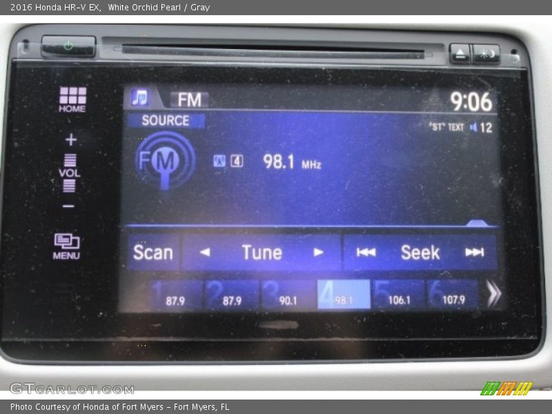 White Orchid Pearl / Gray 2016 Honda HR-V EX