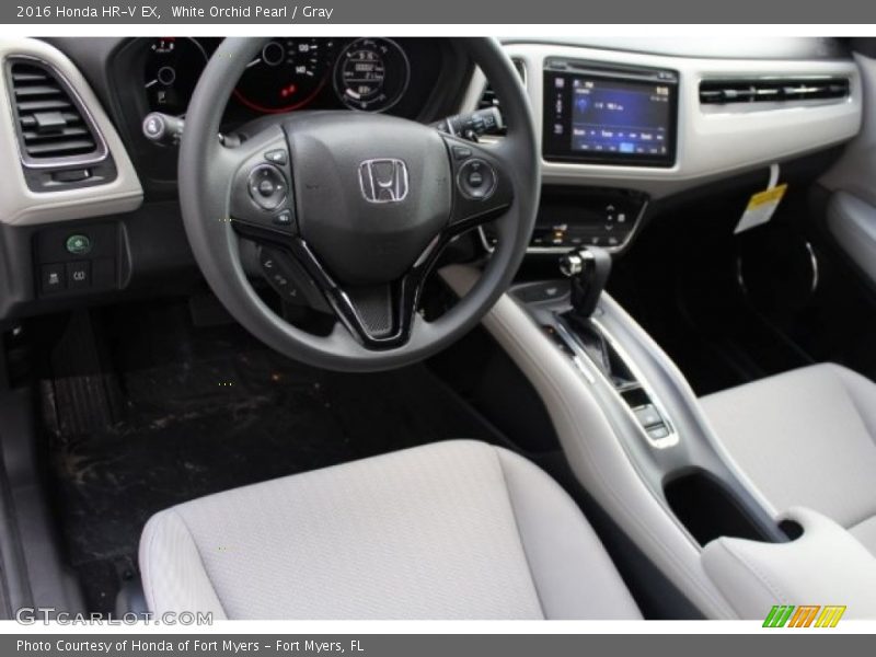 White Orchid Pearl / Gray 2016 Honda HR-V EX