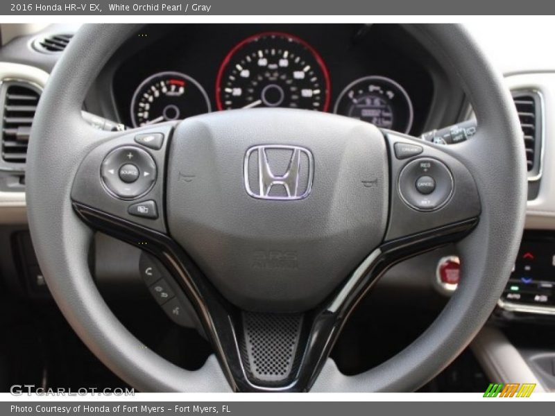 White Orchid Pearl / Gray 2016 Honda HR-V EX