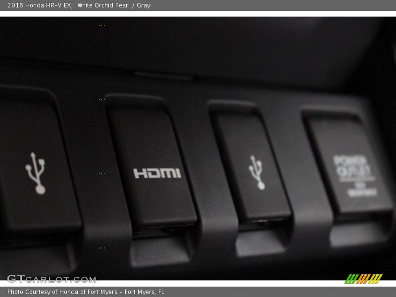 White Orchid Pearl / Gray 2016 Honda HR-V EX