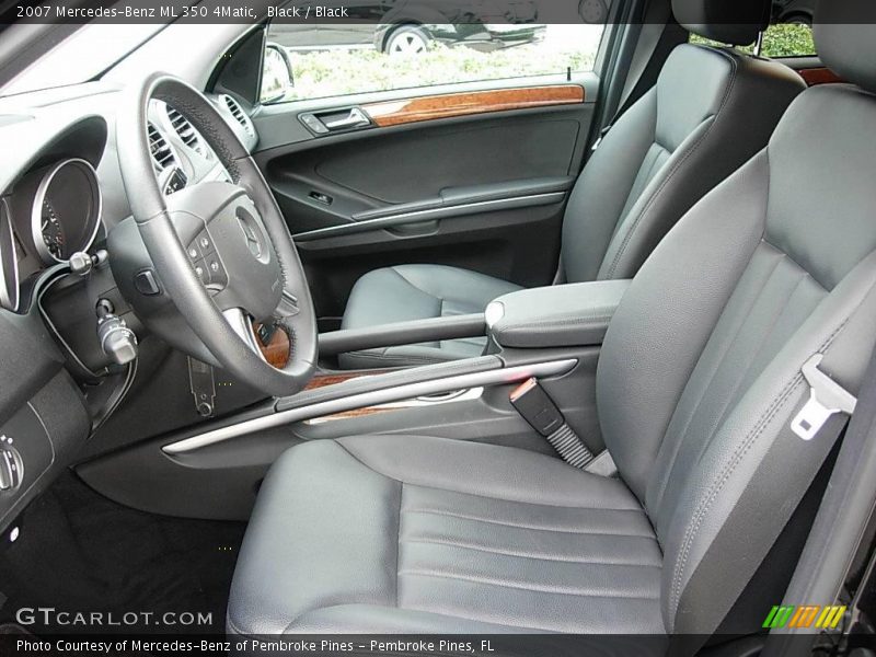 Black / Black 2007 Mercedes-Benz ML 350 4Matic