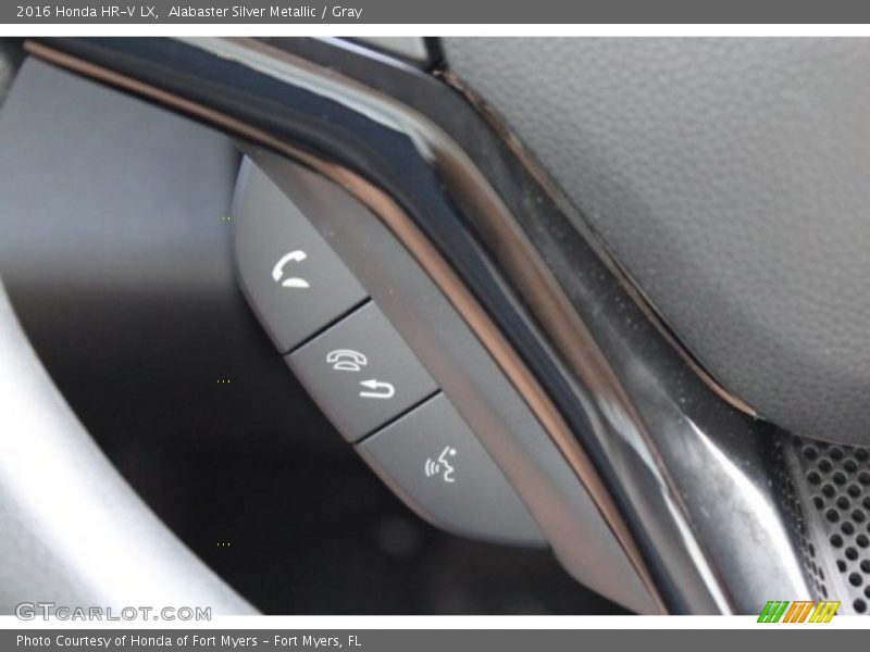 Alabaster Silver Metallic / Gray 2016 Honda HR-V LX