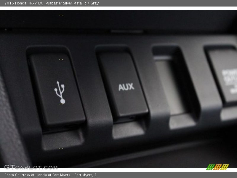 Alabaster Silver Metallic / Gray 2016 Honda HR-V LX