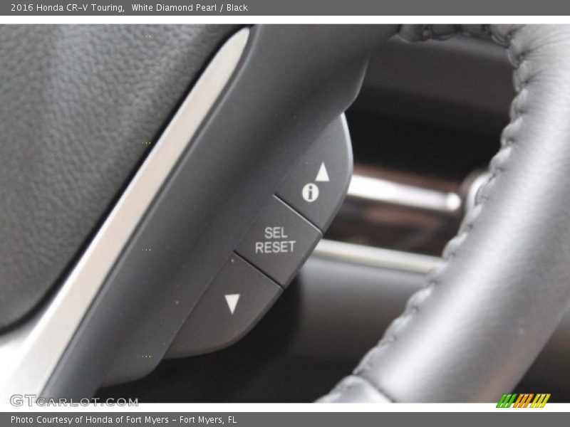 White Diamond Pearl / Black 2016 Honda CR-V Touring