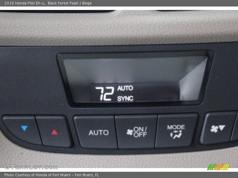 Black Forest Pearl / Beige 2016 Honda Pilot EX-L