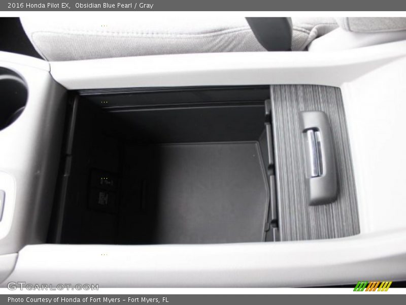 Obsidian Blue Pearl / Gray 2016 Honda Pilot EX