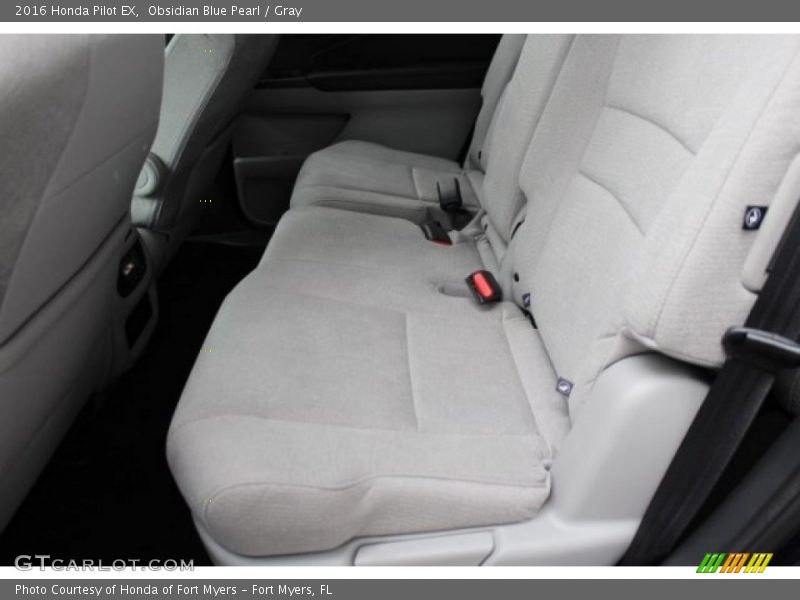 Obsidian Blue Pearl / Gray 2016 Honda Pilot EX