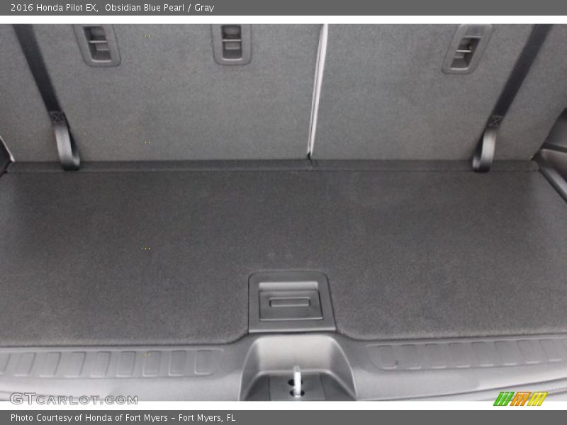 Obsidian Blue Pearl / Gray 2016 Honda Pilot EX