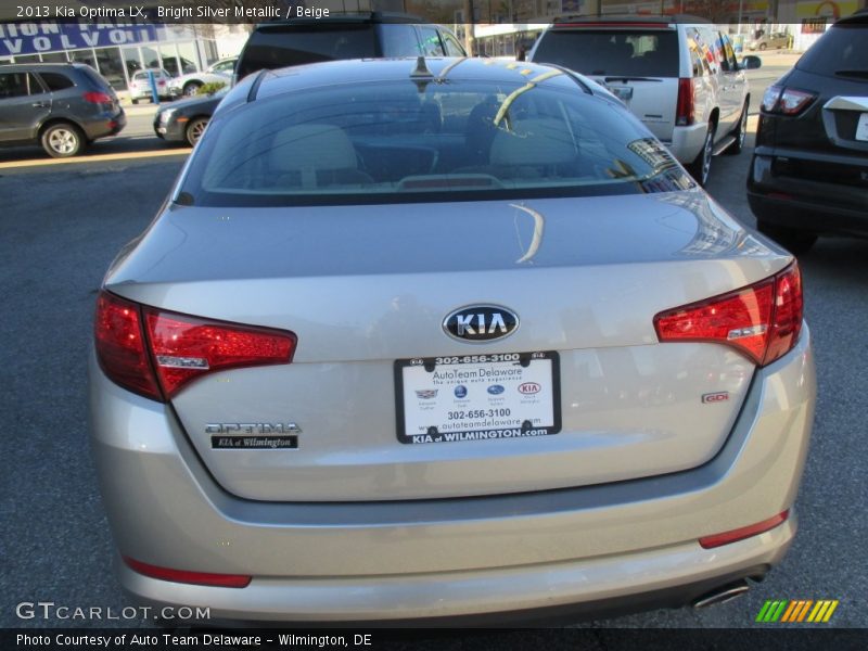 Bright Silver Metallic / Beige 2013 Kia Optima LX