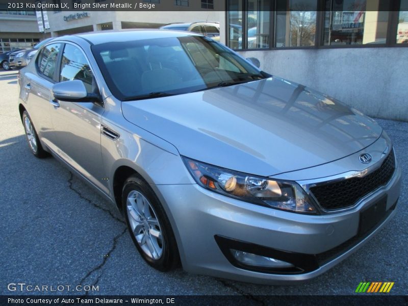Bright Silver Metallic / Beige 2013 Kia Optima LX