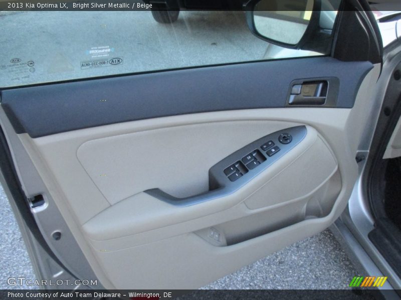 Bright Silver Metallic / Beige 2013 Kia Optima LX