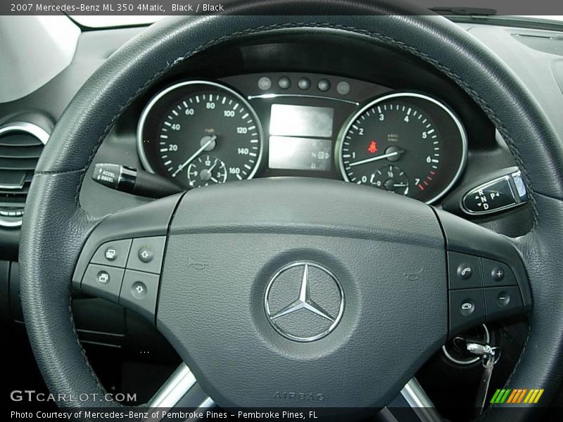 Black / Black 2007 Mercedes-Benz ML 350 4Matic