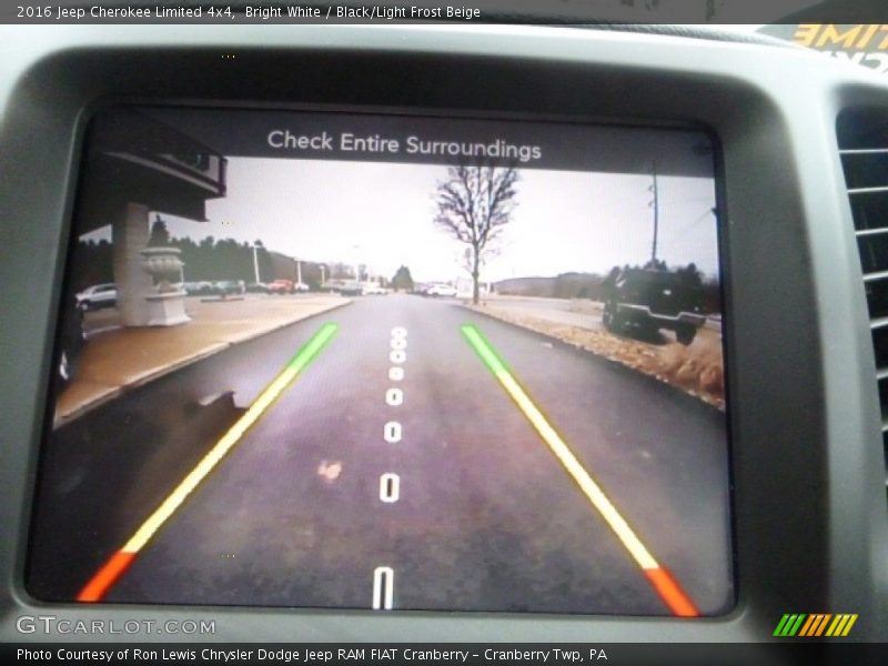 Bright White / Black/Light Frost Beige 2016 Jeep Cherokee Limited 4x4