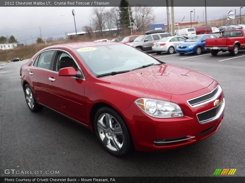 Crystal Red Tintcoat / Titanium 2012 Chevrolet Malibu LT