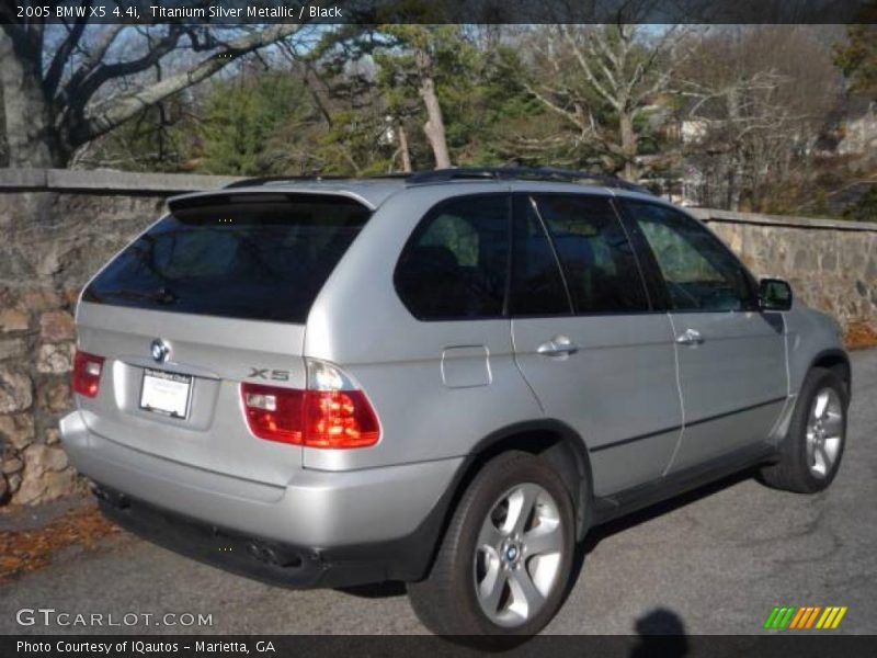 Titanium Silver Metallic / Black 2005 BMW X5 4.4i