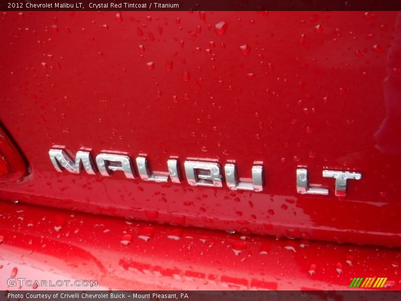 Crystal Red Tintcoat / Titanium 2012 Chevrolet Malibu LT