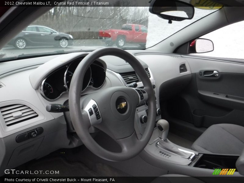 Crystal Red Tintcoat / Titanium 2012 Chevrolet Malibu LT