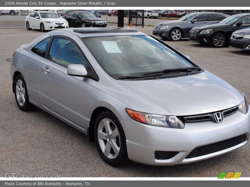 Front 3/4 View of 2008 Civic EX Coupe