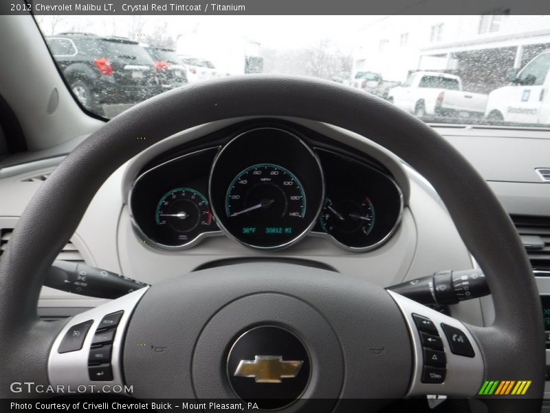 Crystal Red Tintcoat / Titanium 2012 Chevrolet Malibu LT