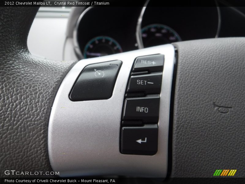 Crystal Red Tintcoat / Titanium 2012 Chevrolet Malibu LT