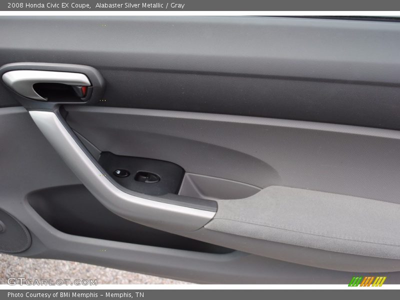 Alabaster Silver Metallic / Gray 2008 Honda Civic EX Coupe