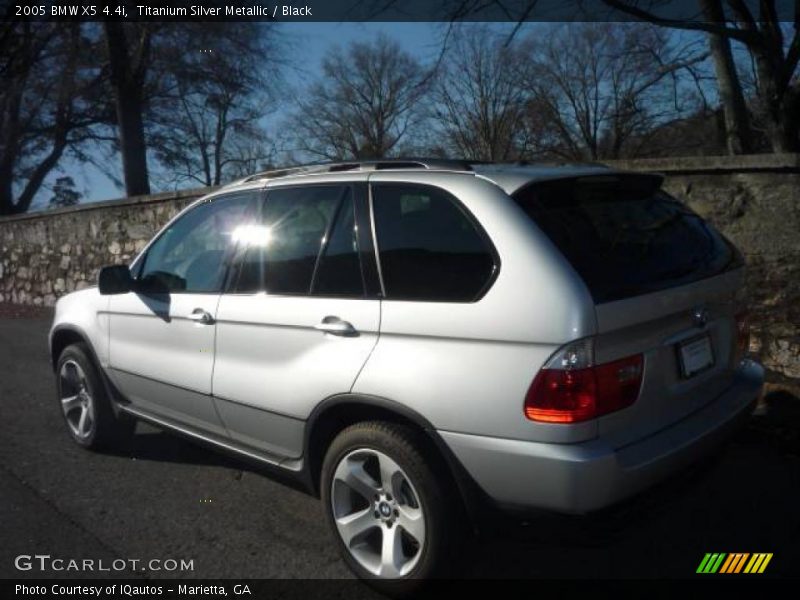 Titanium Silver Metallic / Black 2005 BMW X5 4.4i