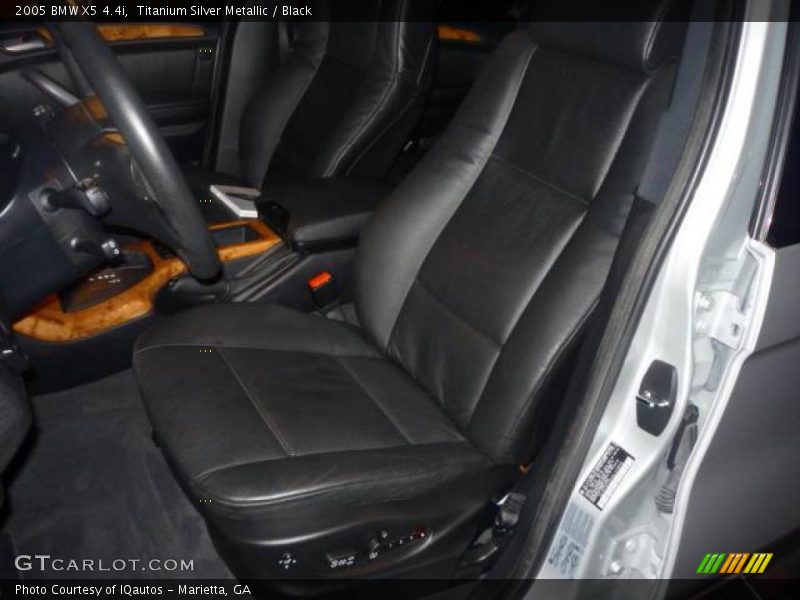 Titanium Silver Metallic / Black 2005 BMW X5 4.4i