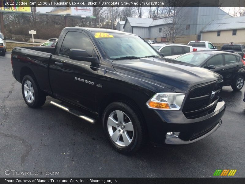 Black / Dark Slate Gray/Medium Graystone 2012 Dodge Ram 1500 ST Regular Cab 4x4