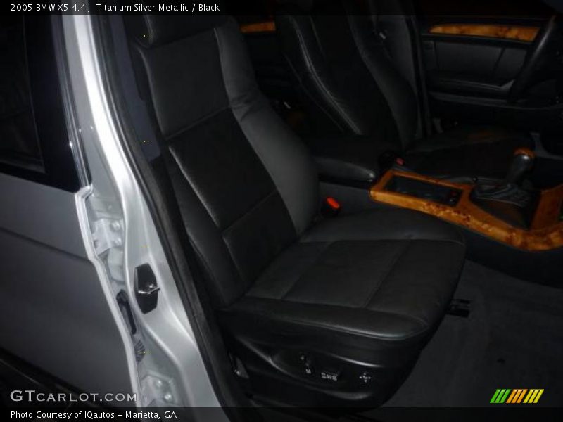 Titanium Silver Metallic / Black 2005 BMW X5 4.4i
