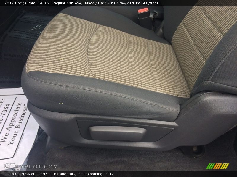 Black / Dark Slate Gray/Medium Graystone 2012 Dodge Ram 1500 ST Regular Cab 4x4