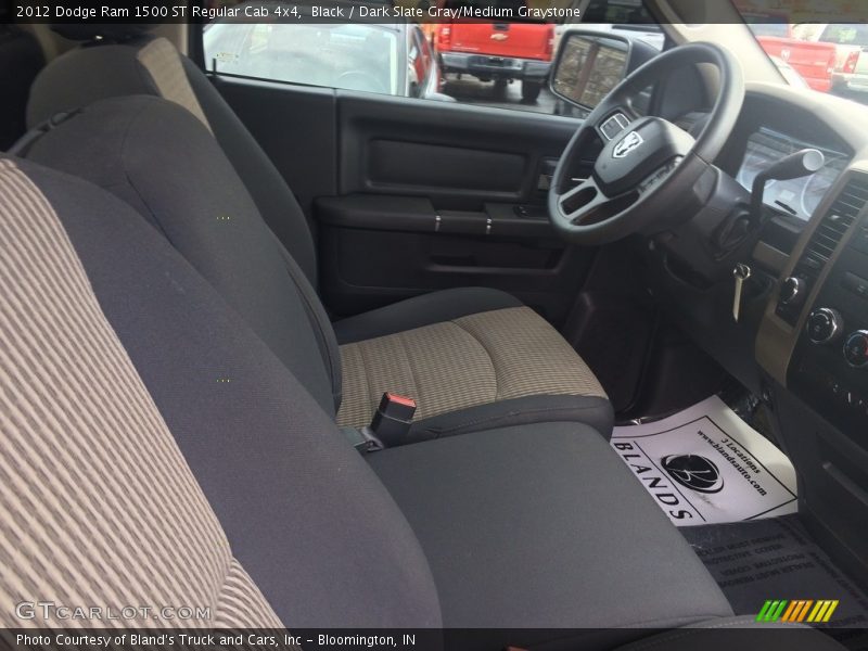 Black / Dark Slate Gray/Medium Graystone 2012 Dodge Ram 1500 ST Regular Cab 4x4