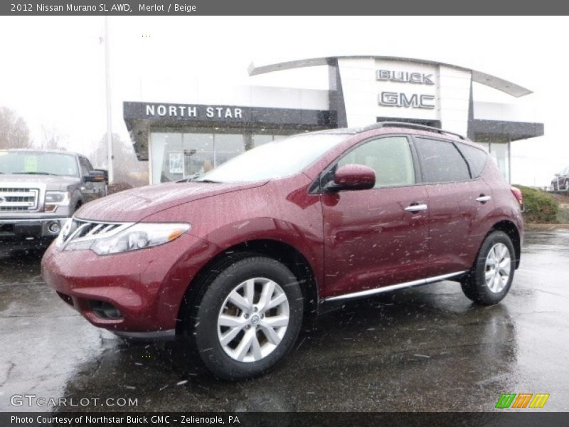 Merlot / Beige 2012 Nissan Murano SL AWD