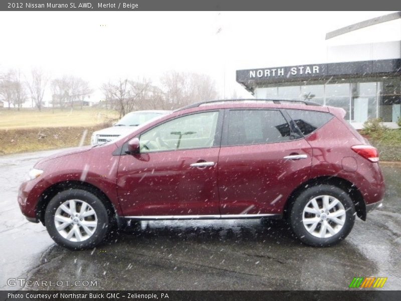 Merlot / Beige 2012 Nissan Murano SL AWD