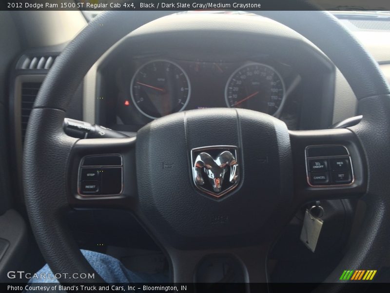 Black / Dark Slate Gray/Medium Graystone 2012 Dodge Ram 1500 ST Regular Cab 4x4
