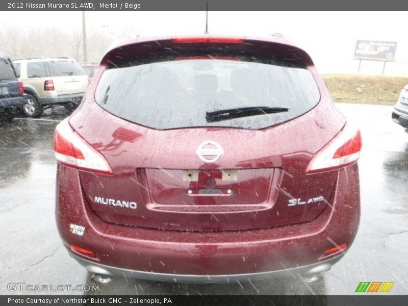 Merlot / Beige 2012 Nissan Murano SL AWD