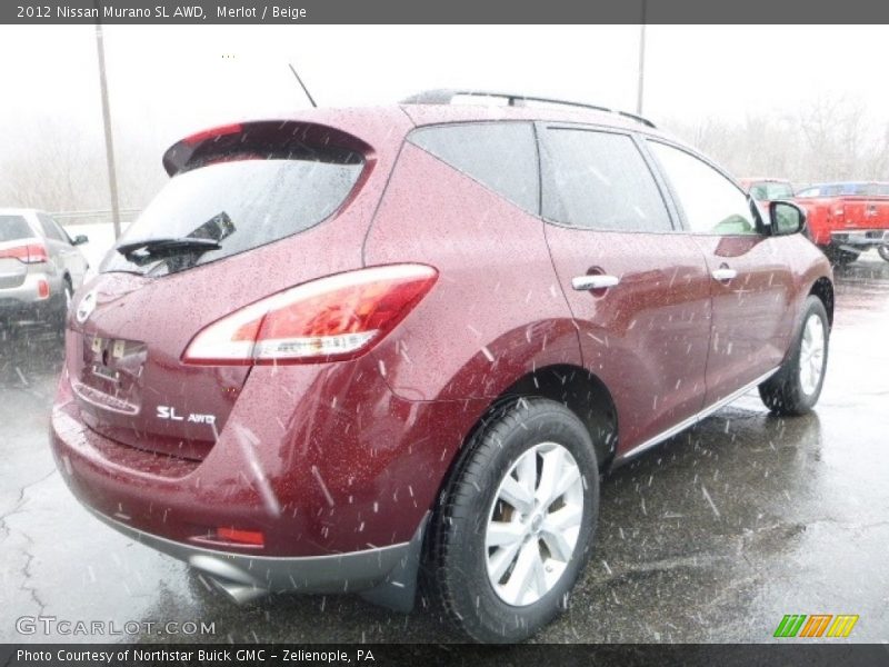 Merlot / Beige 2012 Nissan Murano SL AWD