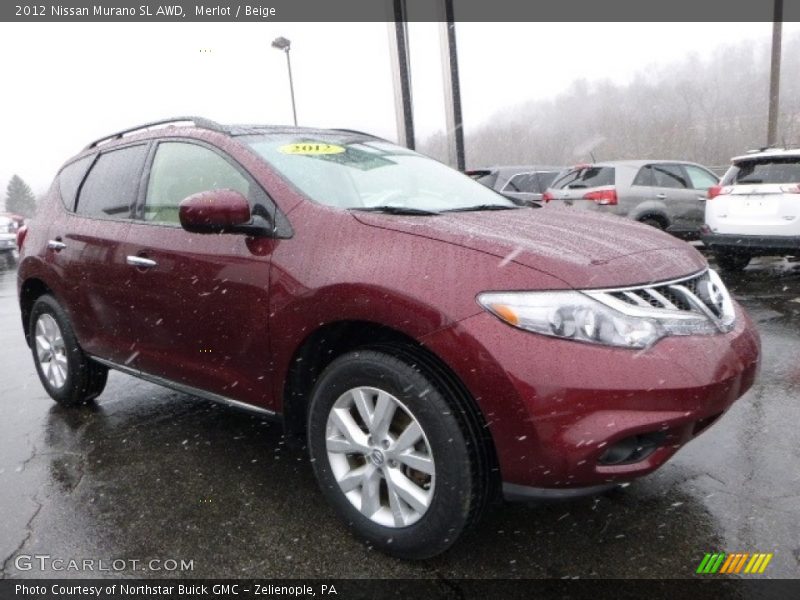Merlot / Beige 2012 Nissan Murano SL AWD